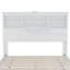 Vintage Platform Bed,With Storage Headboard And Charging Station-1669675602