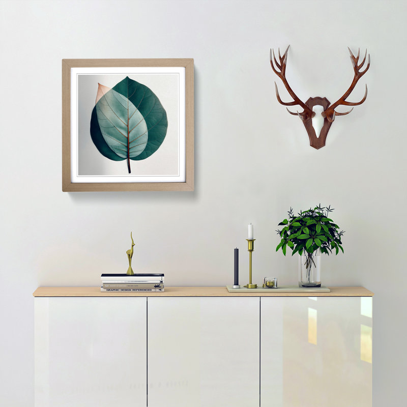 Single Picture Frame Print on Wood, Oak Framed
