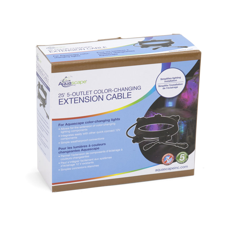5-Outlet Color-Changing Lighting Extension Cable