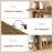 42" Console Table with Storage, Farmhouse Entryway Table Narrow Sofa Table Behind Couch