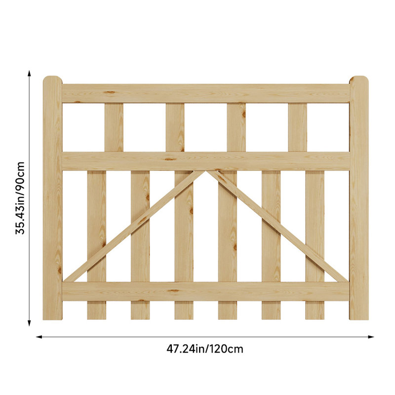 Chesnut Wood Gate, 90cm H x 120cm W x 5cm D