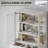 Display Cabinet with Glass Door, Curio Cabinet with RGB LED Lights and Smart Human Sensor, 5-Tier Glass Display Case for Collectibles/Book/Medal/Figure, White-2121646674