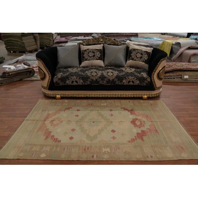 Tapis à tons de terre élégants Kilim