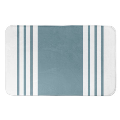 Farmhouse Microfiber / Microsuede Non-Slip Bath Rug