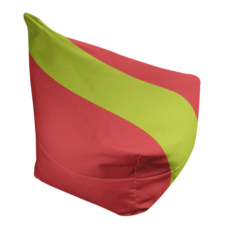 Fauteuil à billes Washington, 31 po x 38 po x 42 po, Rouge torche / vert volt / rouge torche