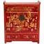 Red Lacquer Altar Cabinet - Courtyard