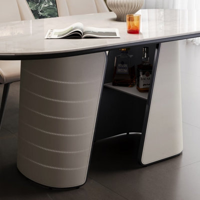 Table de salle à manger italienne de luxe minimaliste et légère