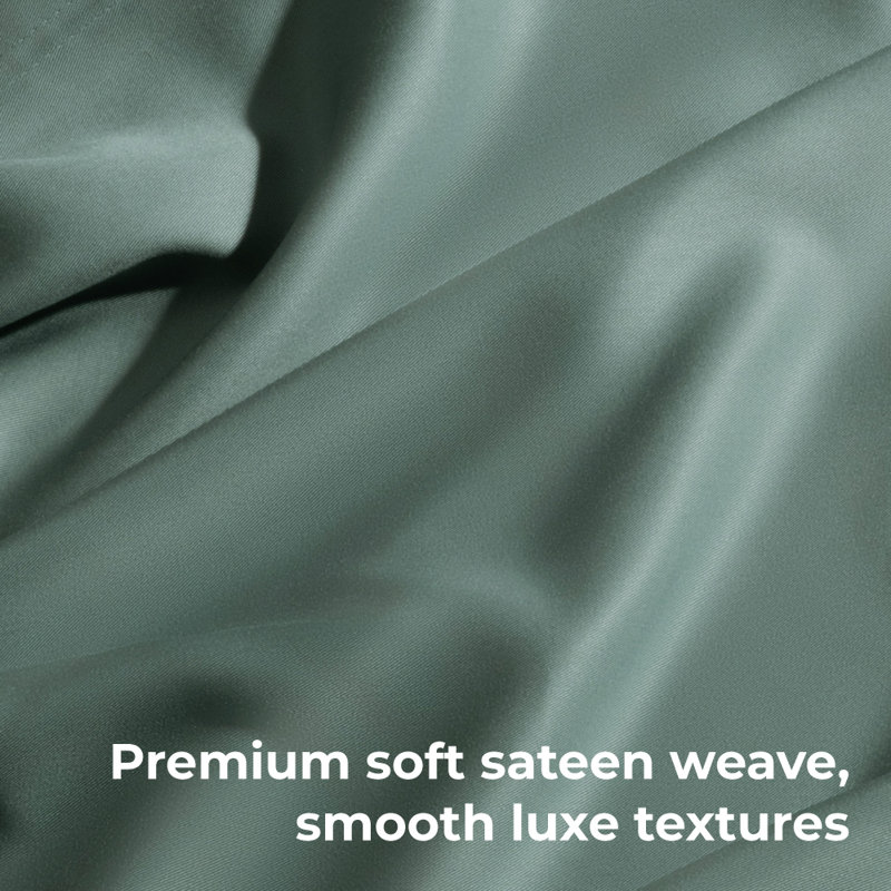Bamboo Sateen Sheet Set, Ocean Mist, California king