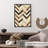 Abstract Chevron Pattern II Retro Unframed Art Print-1265134729