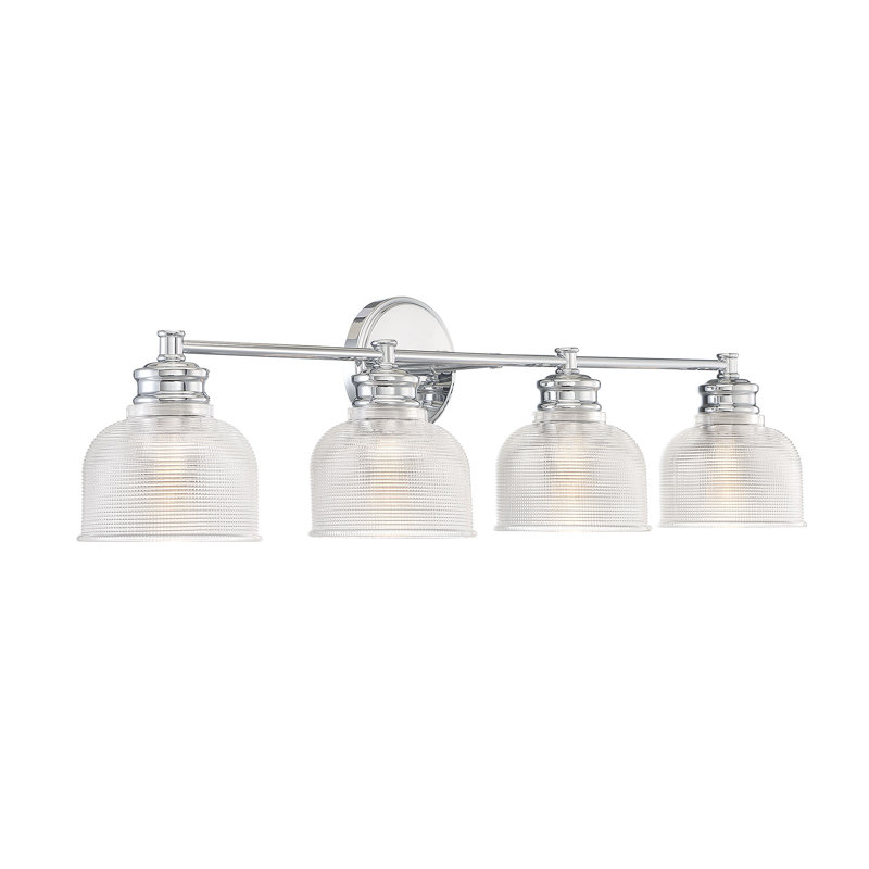 Luminaire suspendu en chrome 4 lumières Meridian, Chrome
