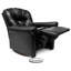 Fauteuil inclinable pour enfants en cuir noir-648705349