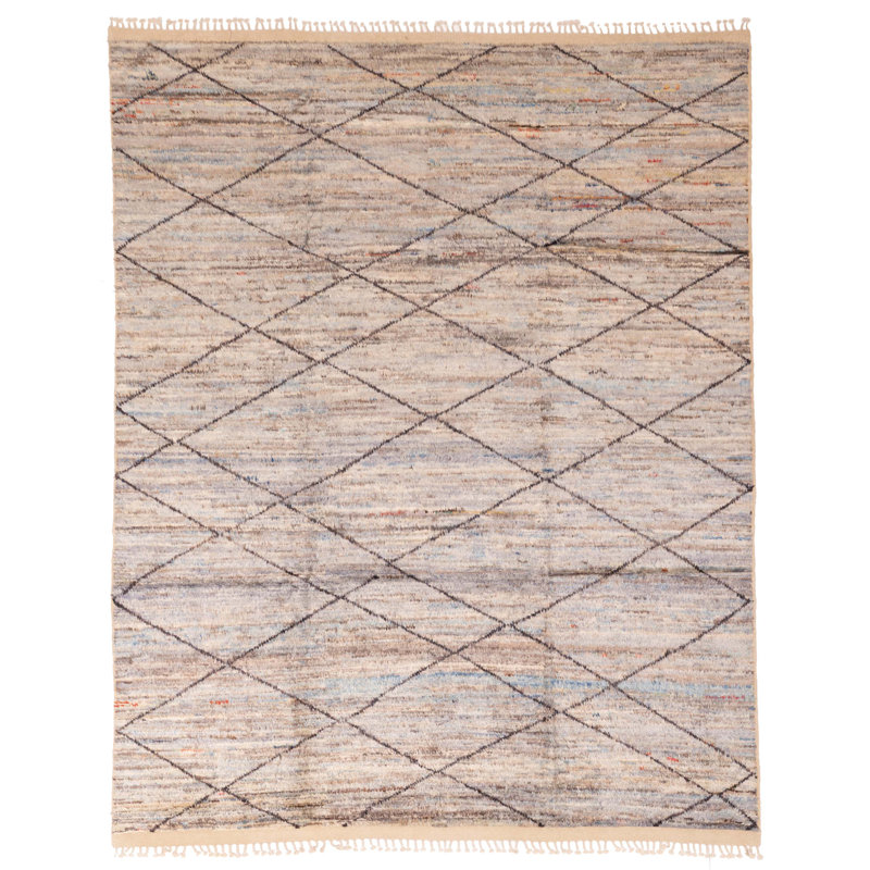 Tapis gris Pak Finest Marrakesh 8 pi 1 po x 9 pi 9 po