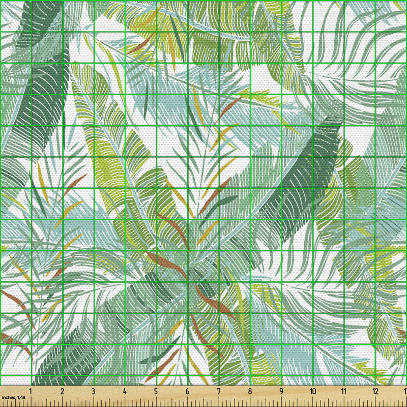 Chizoba Tropical Leaves Nature Jungle Multi-Purpose Fabric