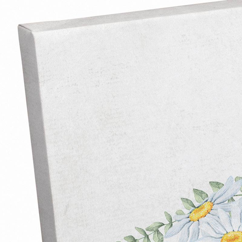 «Painted Floral Bike», reproduction d'art sur toile tendue