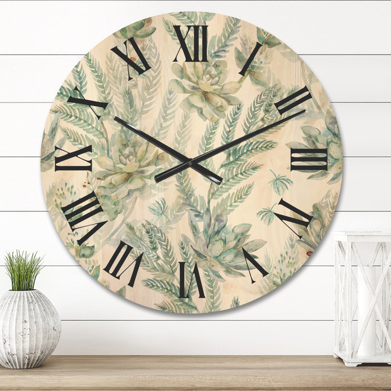 Horloge murale florale, Moyen
