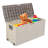 75Gal Outdoor Garden Plastic Storage Deck Box Chest – Lockable Seat, Polypropylene Resin, Weather/uv-resistant, Moving Easily With Wheels, Ideal Storage Solution For Tools, Cushions & Toys
