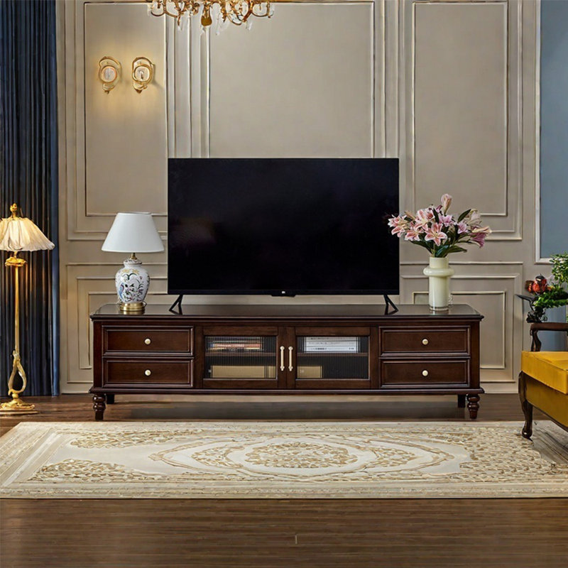 Meuble télé de style américain rétro, 94.49"