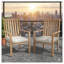 Ensemble de 2 chaises de patio en aluminium toutes saisons avec finition kaki clair