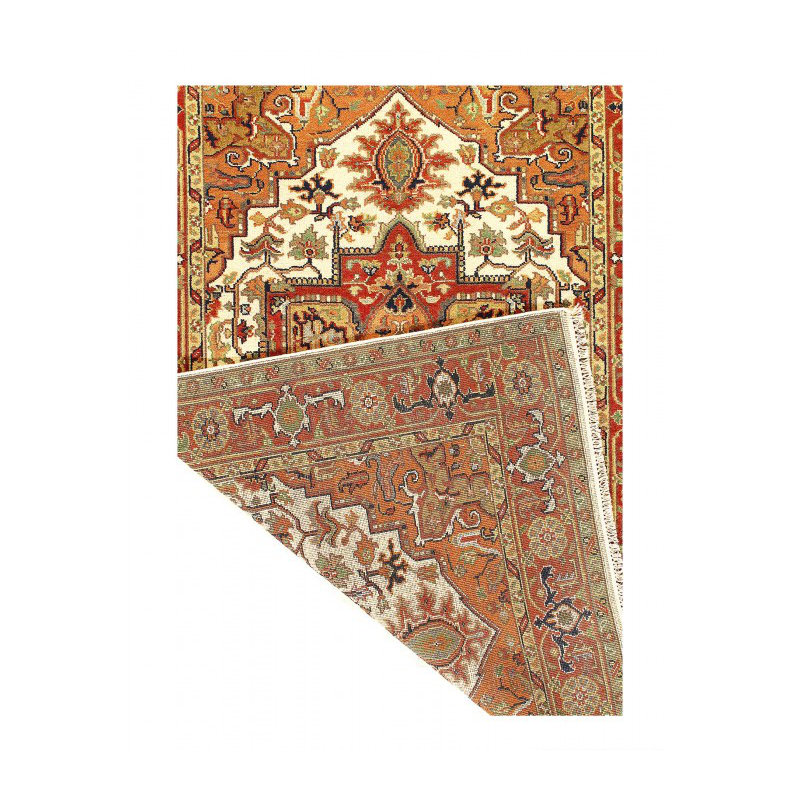 Tapis unique en laine de couleur agneau 6 pi x 9 pi Lorissa