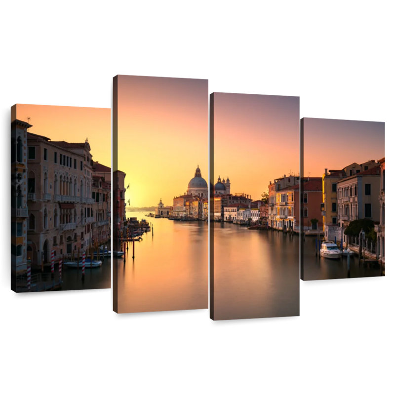 Lilie Grand Canal au coucher du soleil, H 27 po x l 43 po