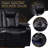 124.4" Top-Grain Nappa 4PC Power Recliner Set - RGB LED, Smart Charging, Fully Adjustable