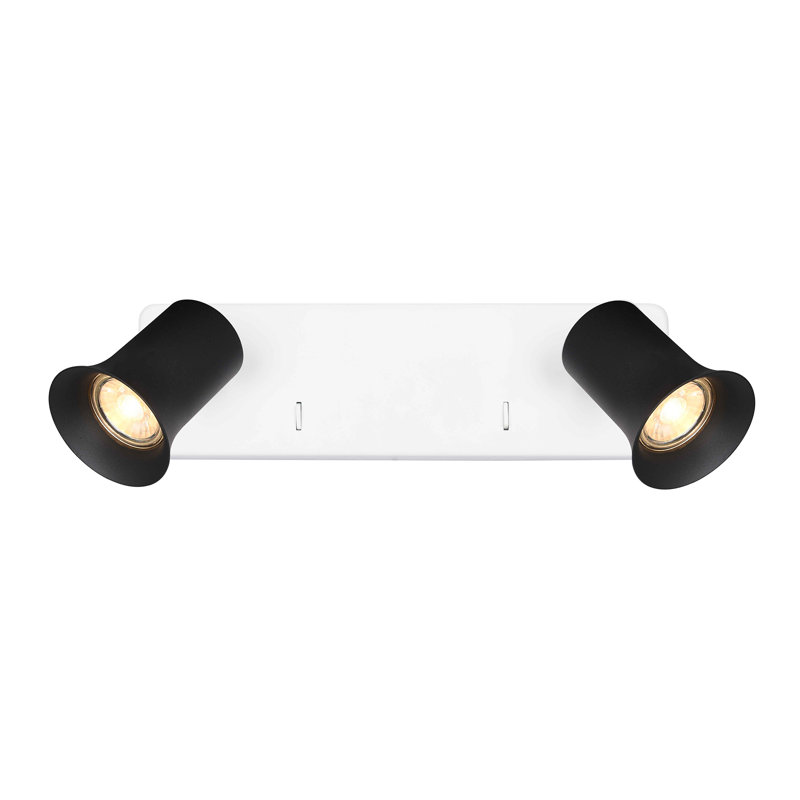 Simanka Flush Mount, White, Black