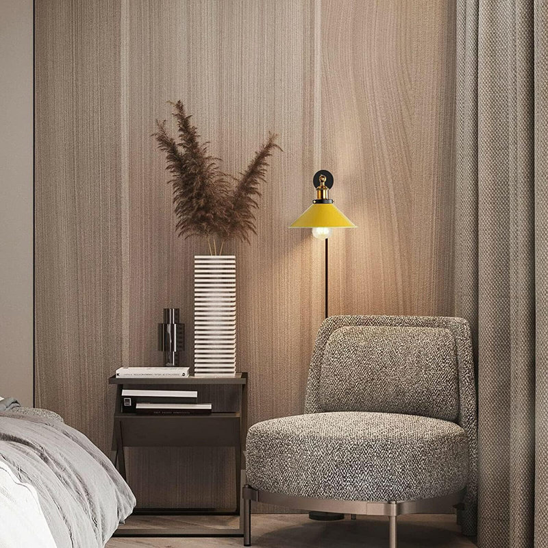 Plug-in Armed Sconce, yellow