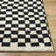 Damier Wool Patchwork Area Rug-545641593