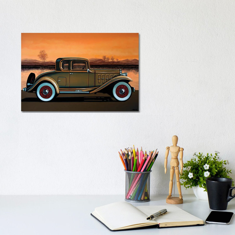 Buick 96 S Coupe 1932 1 Piece Wrapped Canvas Wall Art