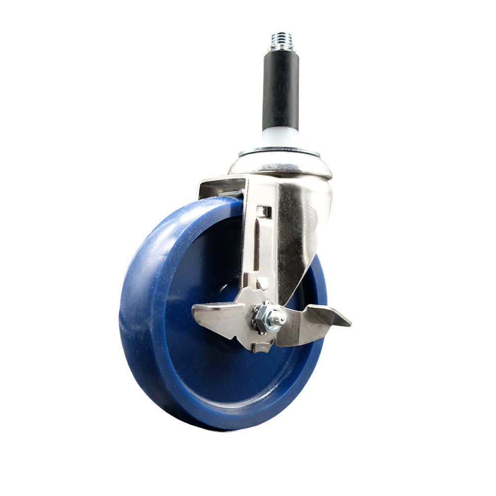 Service Caster 316SS Solid Polyurethane Swivel Expanding Stem Caster ...