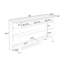 Console Hagberg 63 po avec 3 tiroirs en bois et tablette de rangement-1553939592