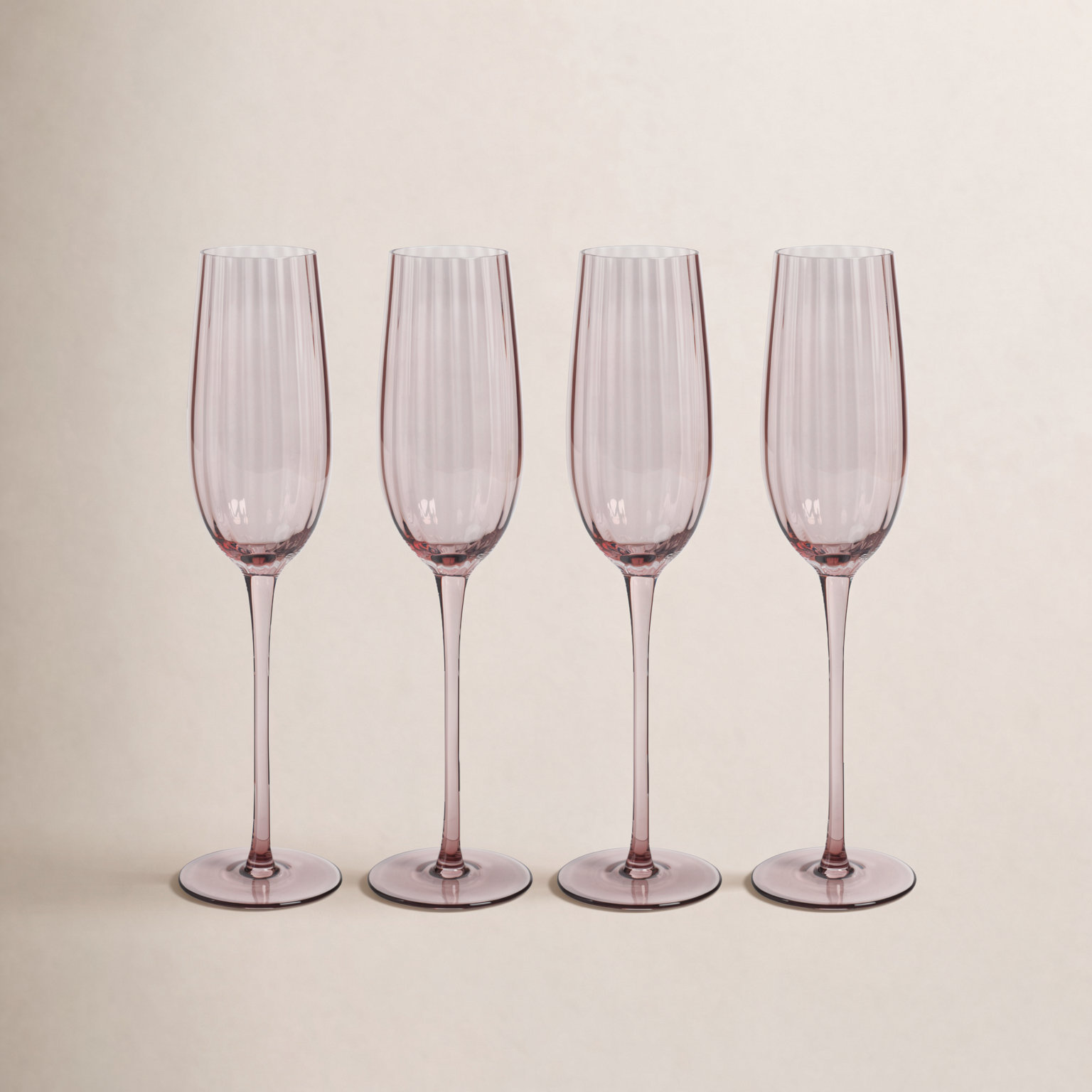 Boulder Ribbed Champagne Flute, Wine
