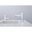 Robinet de salle de bain chromé à un trou, robinet de meuble-lavabo avec deux tuyaux de 9/16 po-121292117