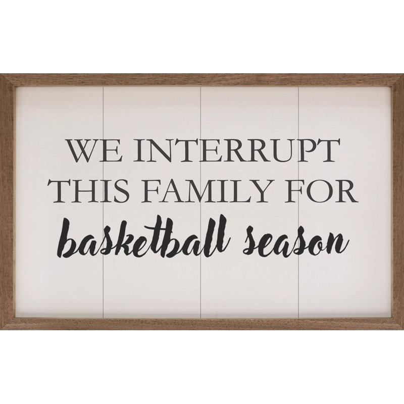 Basketball Season - blanc, H 5 po x l 8 po