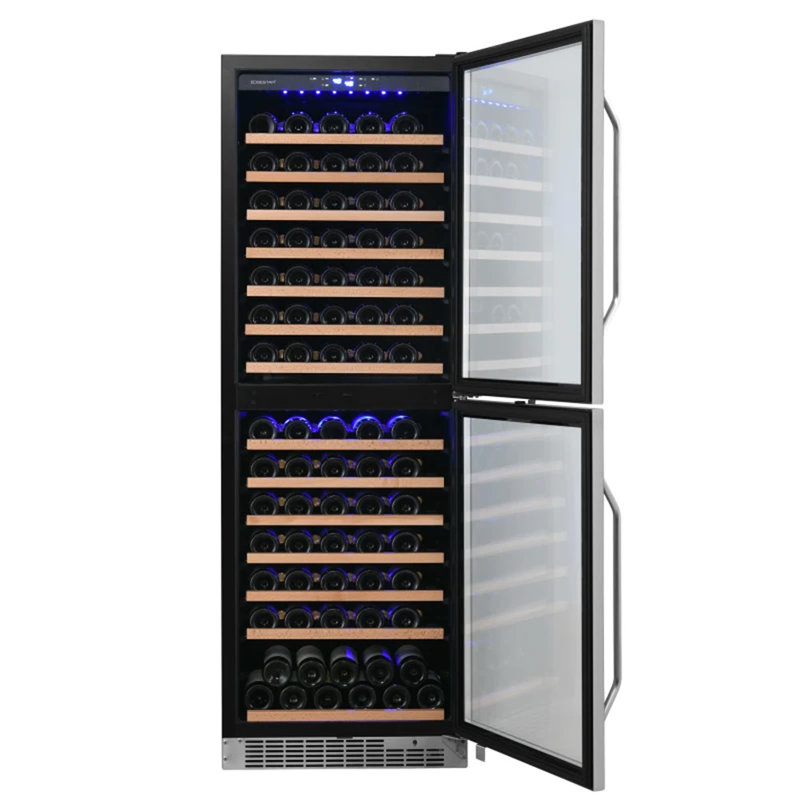 EdgeStar CWR1553DD 23.44'' 142 Bottle Dual Zone Freestanding Wine Refrigerator