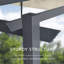 Pergola en métal avec auvent l 9,8 pi x P 9,8 pi-49858537