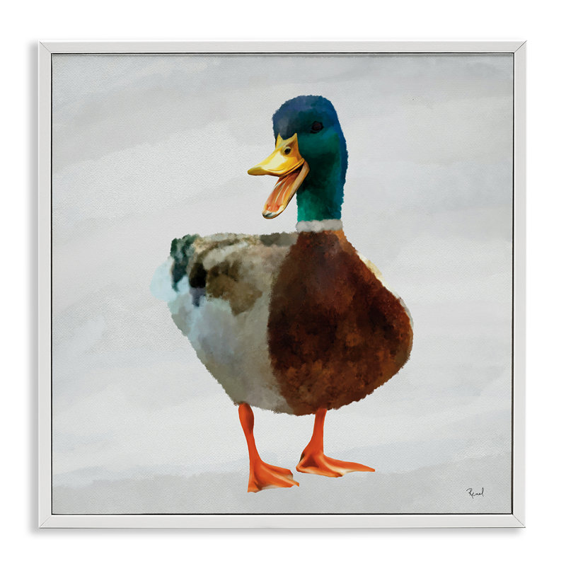 «Squawking Duck Portrait», estampe numérique, conception par Renel Peters, H 12 po x l 12 po