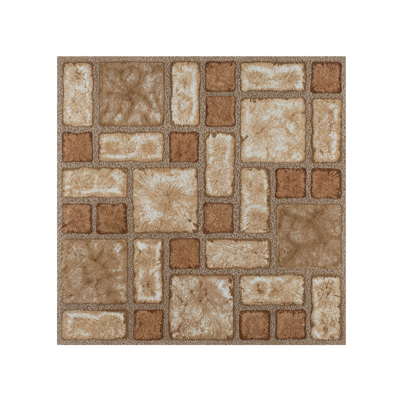 Portfolio 2mm Thick 12'' W x 12'' L Vinyl, Cobble Mosaic