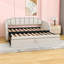 CanapÃ©-lit double rembourrÃ© avec lit gigogne double escamotable et ports USB-983783387