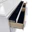 Commode, finition blanc perle