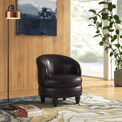 Chorley 28.75" W Swivel Barrel Chair