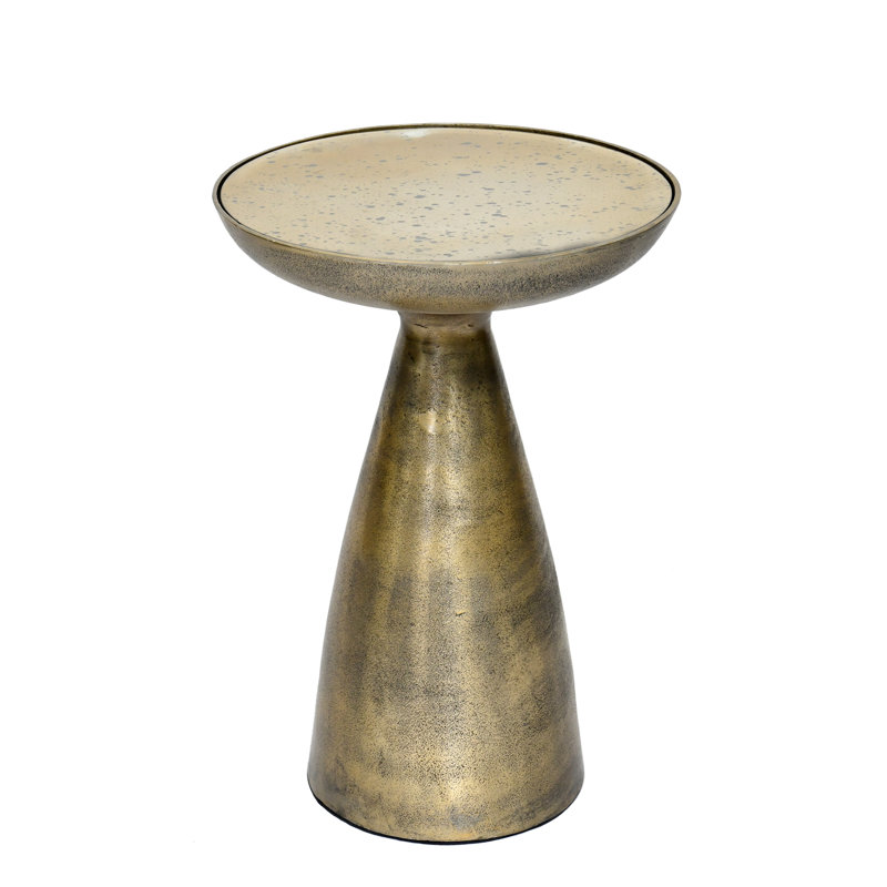 Table d'appoint en forme de sablier, Doré