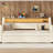 Daybed with Trundle, Upholstered Daybed with Charging Station and LED Lights-1970599811