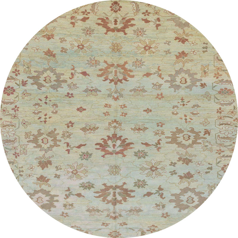 Abstract Indoor Rug, Round 4'