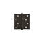 Deltana DSB43-RZ 4" x 4" Square Hinges Residential / Zig-Zag in Polished Brass Pair-1295983350