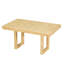 Table de salle à manger 72 po en bois d'hévéa extensible - 6 chaises 12 po