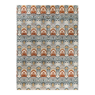 Tapis noué à la main unique en son genre Brazier - gris, 9 pi 1 po x 12 pi 3 po