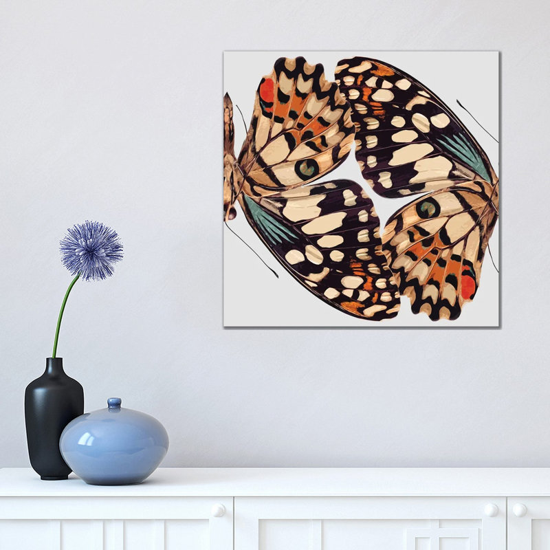 Butterfly Mirror by Art Mirano - Wrapped Canvas Print, 45.72 cm H x 45.72 cm W