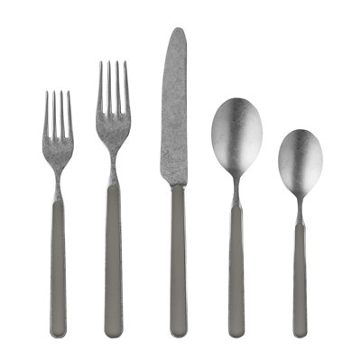 Fantasia Pewter Flatware Set - Vicuna