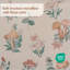 Ensemble de couette 4 pièces en microfibre à motif champignon pour lit double/queen avec coussin décoratif assorti (229 x 229 cm).-135278134
